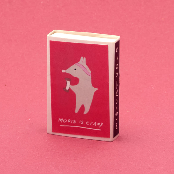 Moris the strong bunny pin