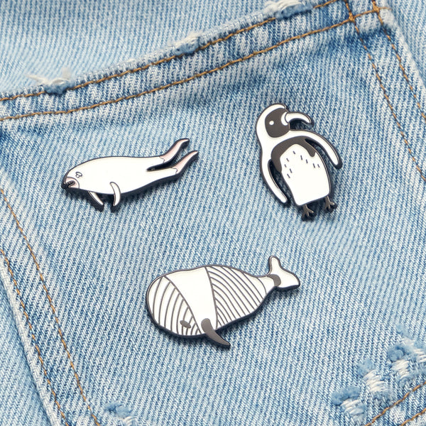 Frankie the Whale Pin