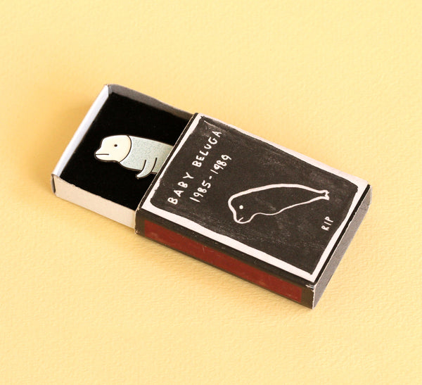 Beluga Whale Pin