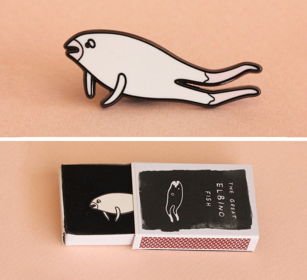 White Fish Pin