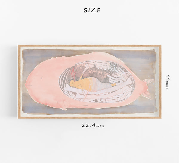 Pink Whale - Big Print