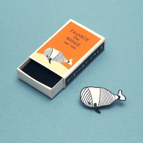 Frankie the Whale Pin