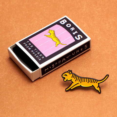 Boris the Tiger Pin