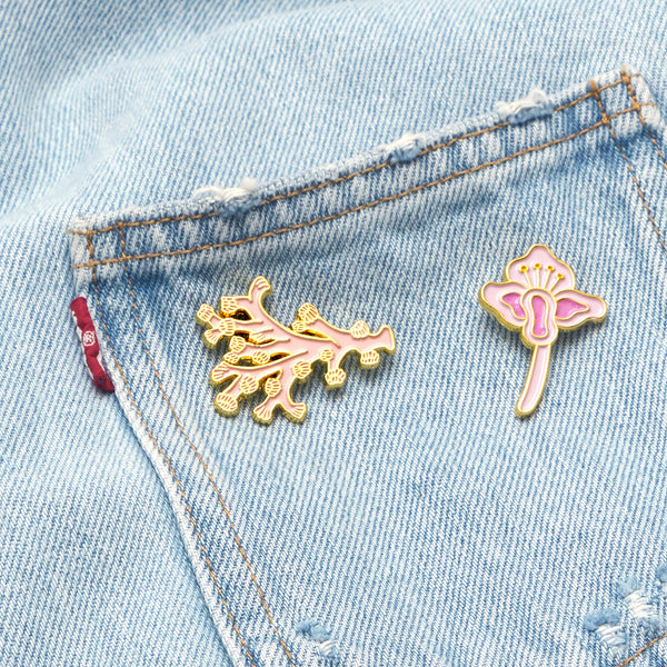 Golden Coral Pin