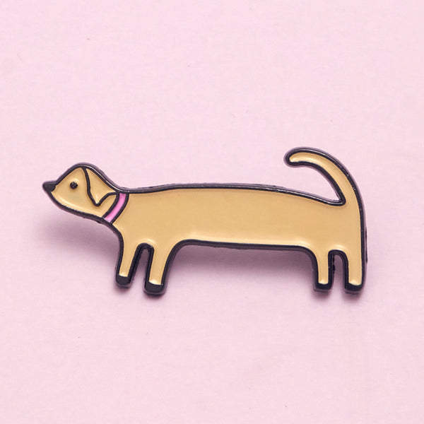 Flora the winnerdog pin