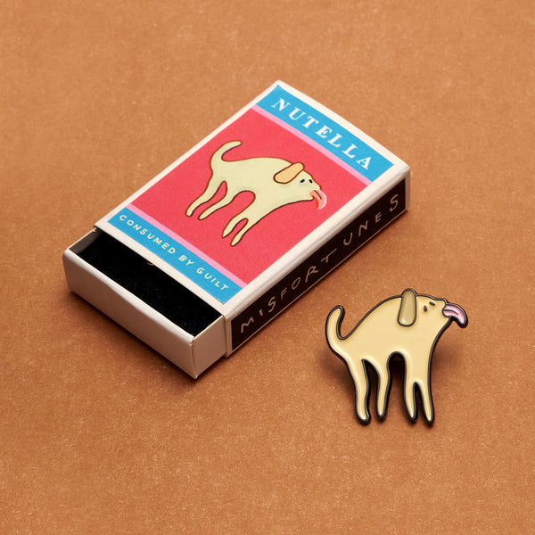 Nutella the Dog Pin